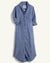 Frank & Eileen Clothing Rory Long Dress in Famous Blue Linen