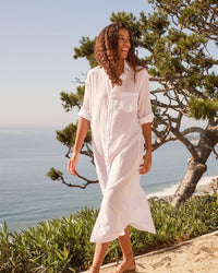 Frank & Eileen Clothing Rory Woven Long Dress in White