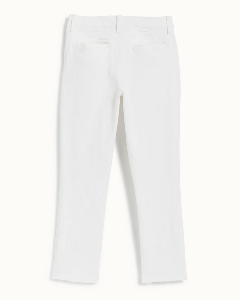 Frank & Eileen Clothing Wicklow in White Performance Denim