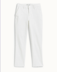 Frank & Eileen Clothing Wicklow in White Performance Denim