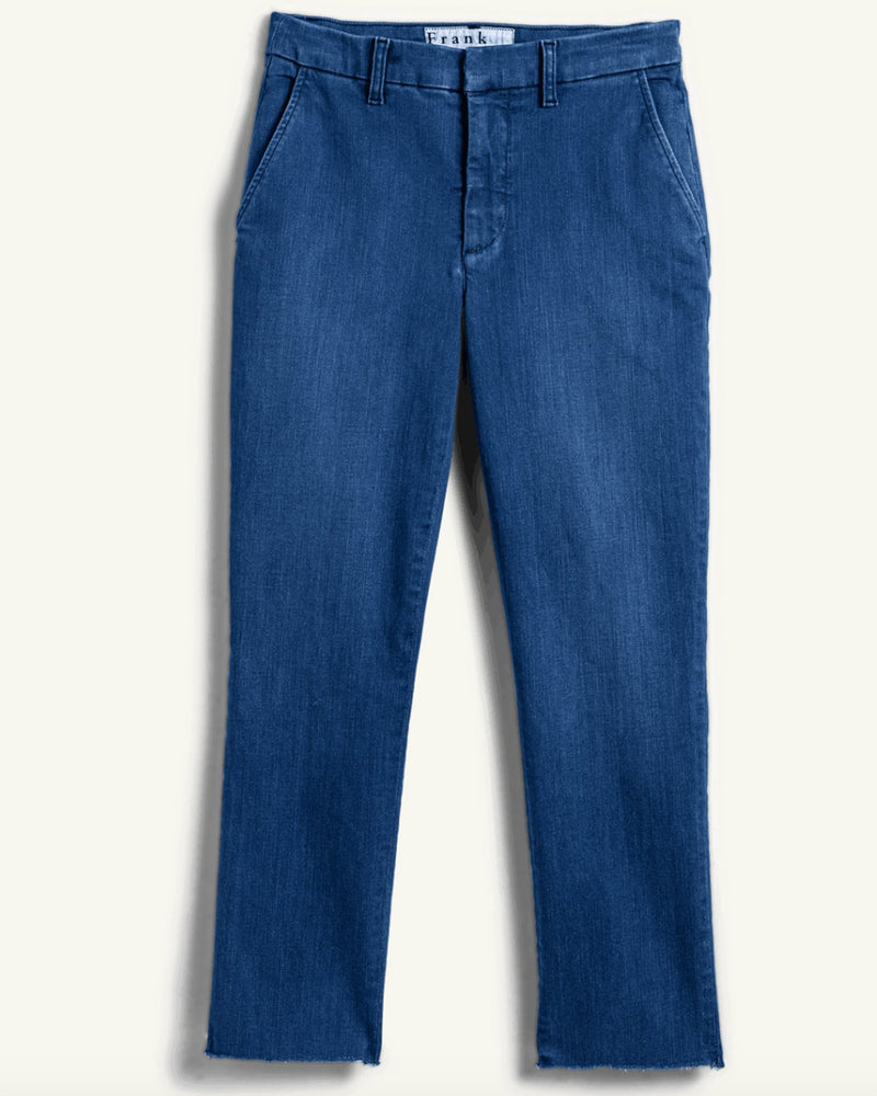 Frank & Eileen Clothing Wicklow Italian Chino in 1977 Blue Denim Wash