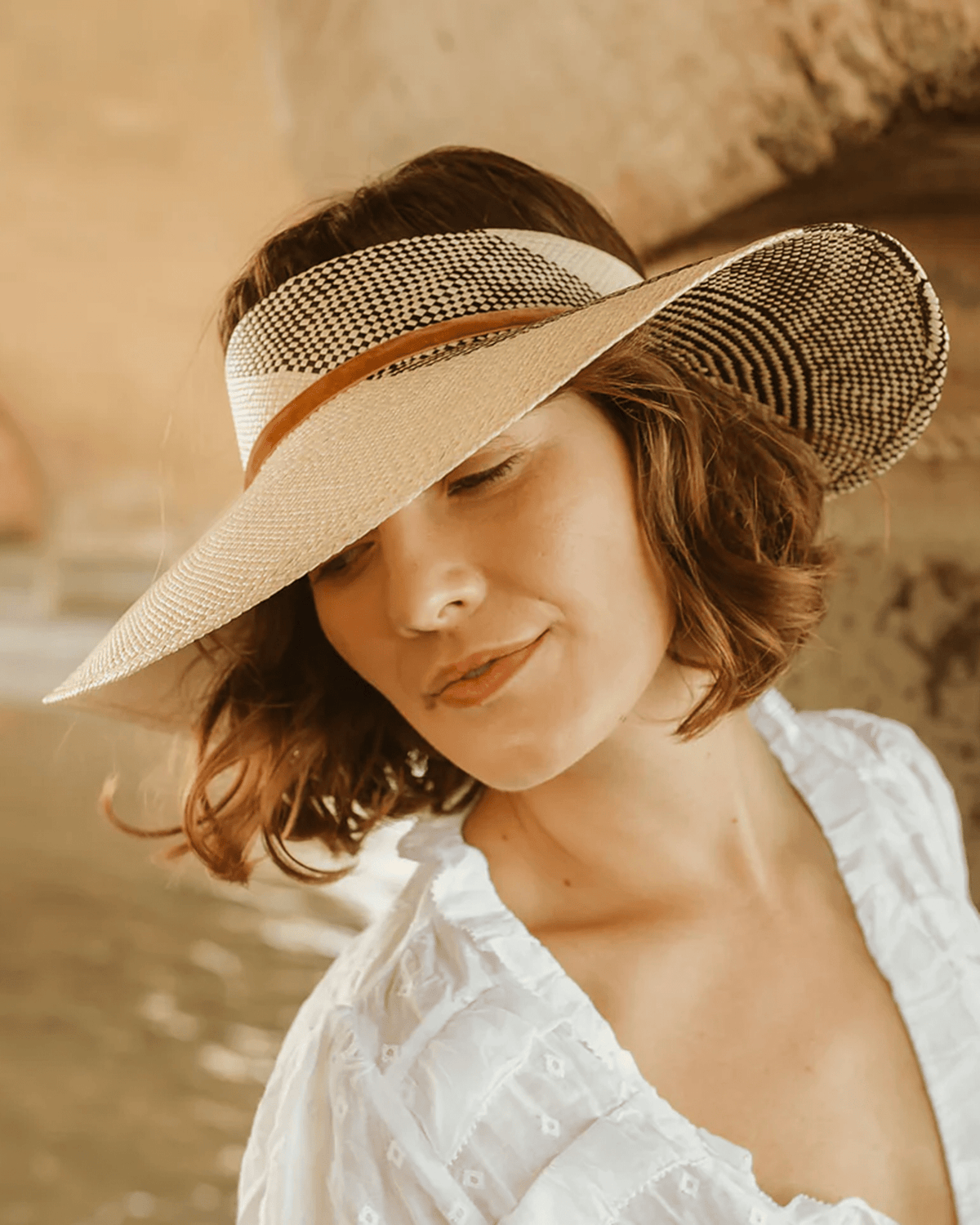Freya Accessories Natural/Black / O/S Lupine Visor in Natural/Black