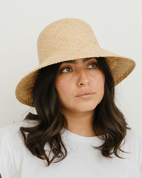 Gigi Pip Accessories Jude Packable Hat in Natural