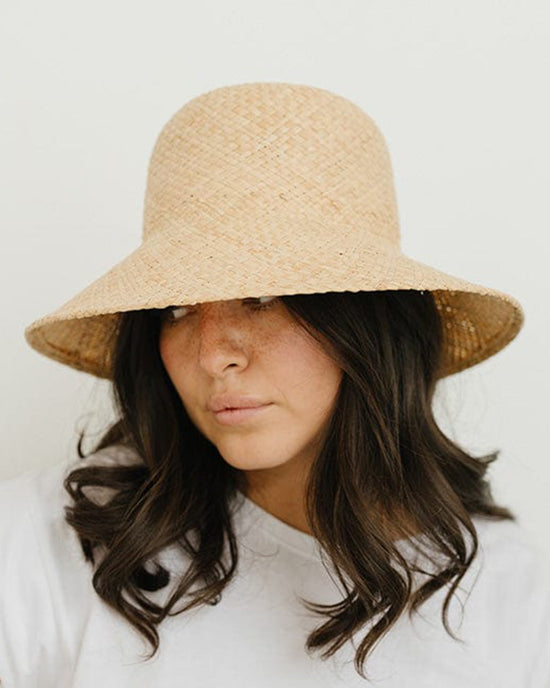 Gigi Pip Accessories Jude Packable Hat in Natural