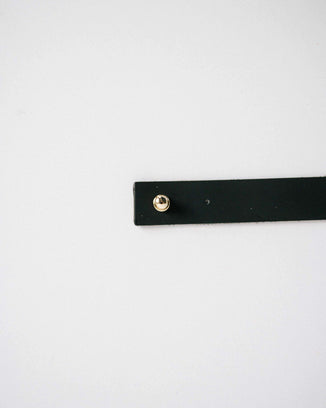 Gigi Pip Accessories Removable Leather Band - Pin in Black