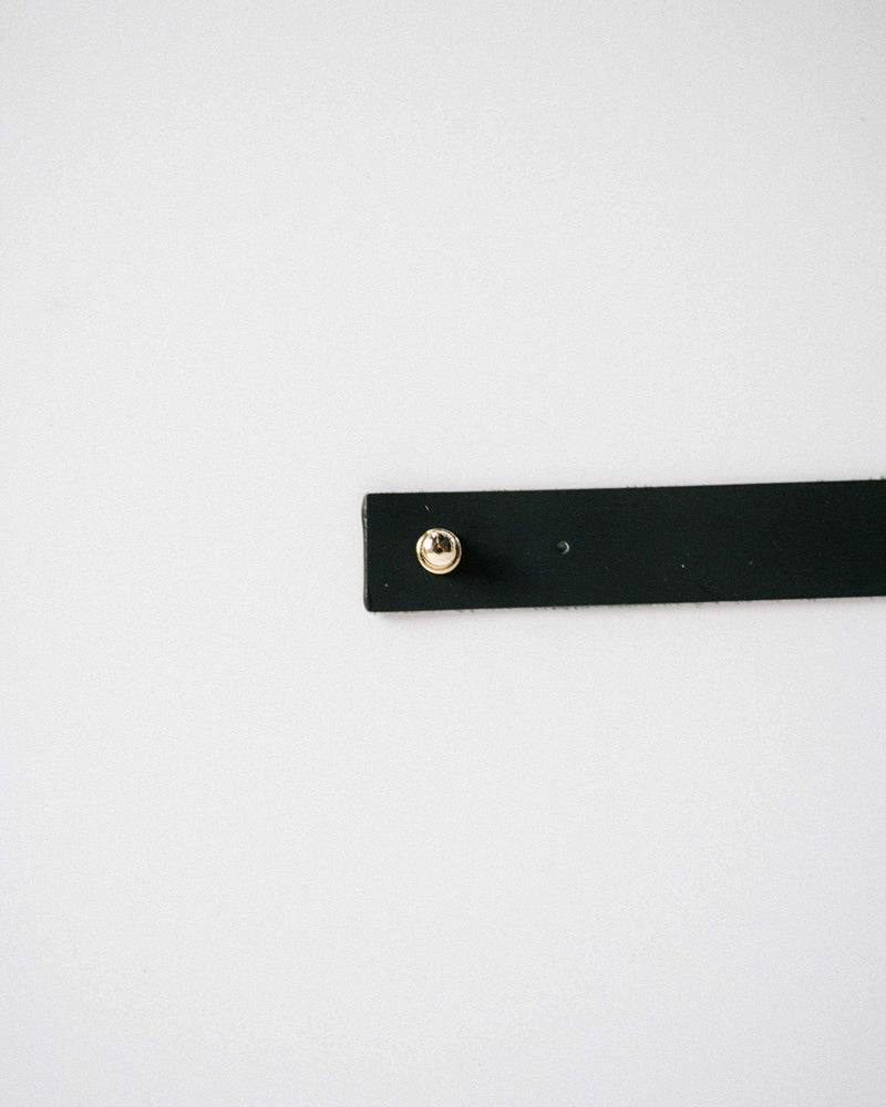 Gigi Pip Accessories Removable Leather Band - Pin in Black