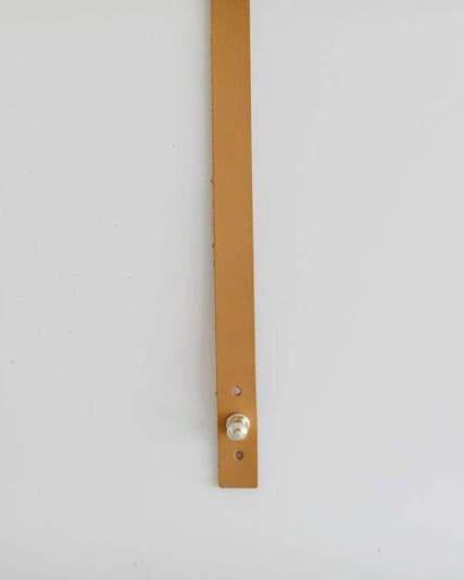 Gigi Pip Accessories Thin Removable Leather Band - Pin in Camel