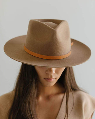 Gigi Pip Accessories Thin Removable Leather Band - Pin in Cognac
