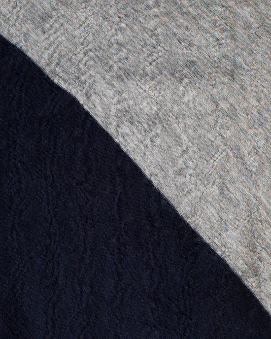 Grisal Love Duo Scarf in Navy & Heather Grey 