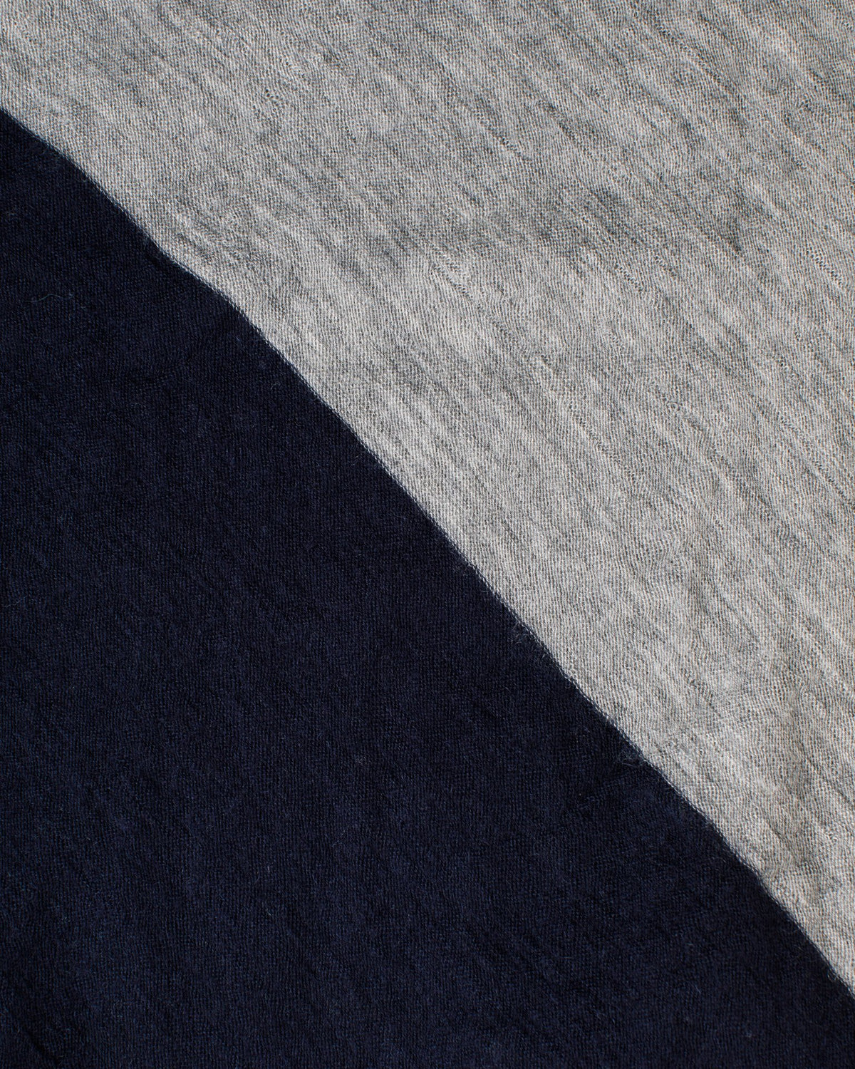 Grisal Accessories Navy & Heather Grey Love Duo Scarf in Navy & Heather Grey
