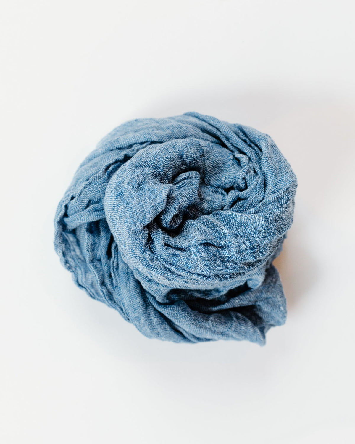 Hartford Accessories Blue Linen Scarf in Blue