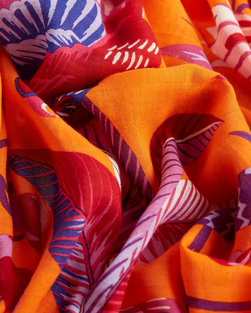 Inoui Editions Accessories Orange Scarf 100 Cerise in Orange