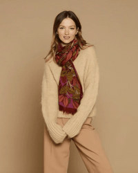 Inoui Editions Accessories Fuchsia Scarf 70 Archimede in Fuchsia