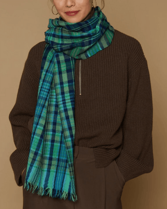 Inoui Editions Accessories Green Scarf 80 Claude in Green