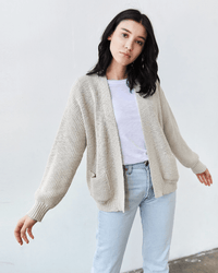 It is well LA Clothing Easy Cardigan in Natural