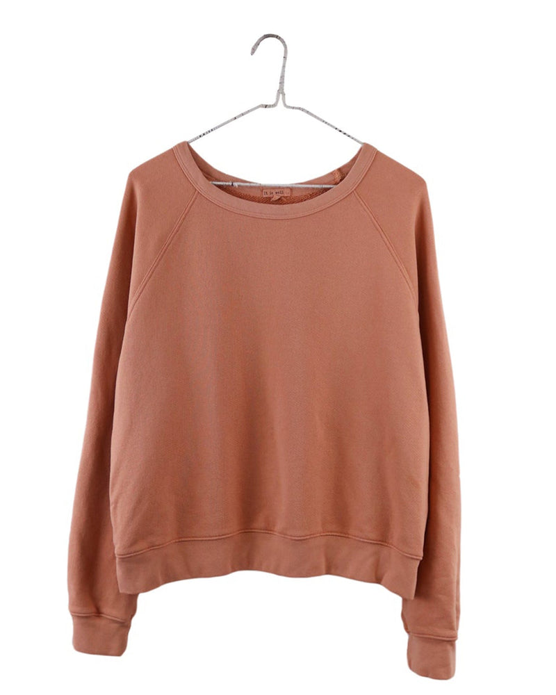 It is well LA Clothing Everyday Sweatshirt in Sienna