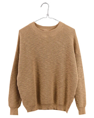 It is well LA Clothing Pull On Sweater in Camel