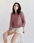 It is well LA Clothing Pull On Sweater in Dusty Rose