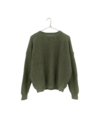 It is well LA Clothing Pull On Sweater in Olive
