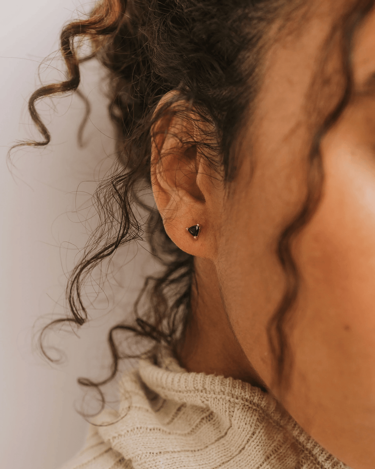 JaxKelly Jewelry Black Tourmaline Black Tourmaline Mini Energy Gem Earrings