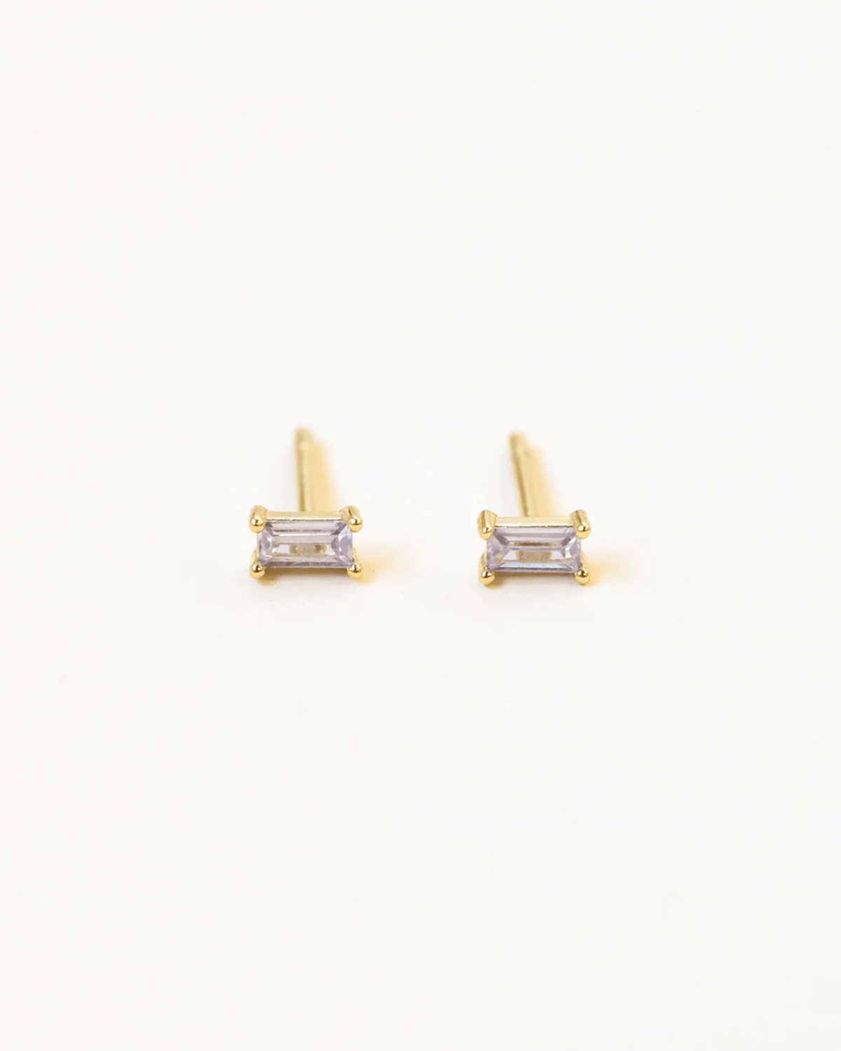 JaxKelly Jewelry Lilac Lilac Baguette Earrings