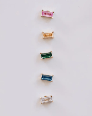 JaxKelly Jewelry Rainbow Rainbow Baguette Earring Set