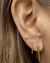 Kris Nations Jewelry 18K Vermeil Arc Pull Through Hoop Earrings in 18K Gold Vermeil