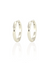 Kris Nations Jewelry Sterling Silver Classic 12mm Hinged Huggie Hoop Earrings in Sterling Silver
