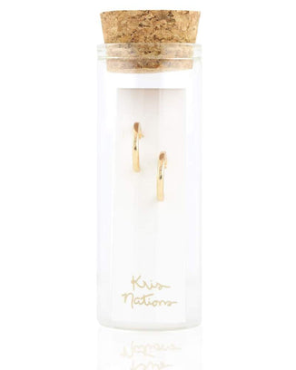 Kris Nations Jewelry O/S / Gold Classic Huggie Hoops in Gold