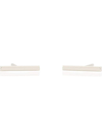 Kris Nations Jewelry O/S / Silver Dash Earrings in Silver
