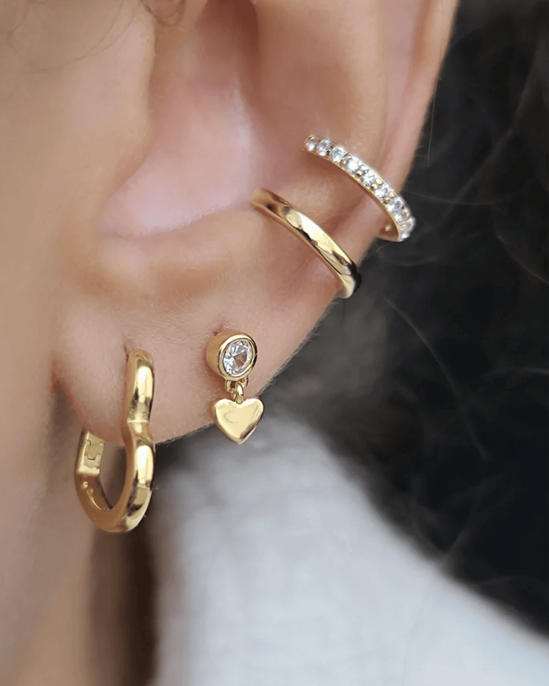 Kris Nations Jewelry Double Ear Cuff with Crystals
