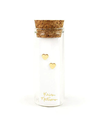 Kris Nations Jewelry 18K Gold Vermeil / Gold/Hearts Heart Studs in Gold