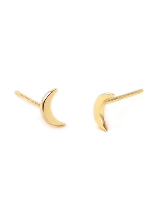 Kris Nations Moon Stud Set in Gold 