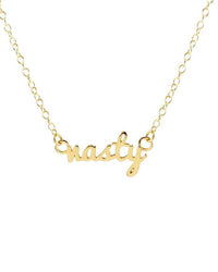 Kris Nations Jewelry O/S / Gold Nasty Necklace in Gold