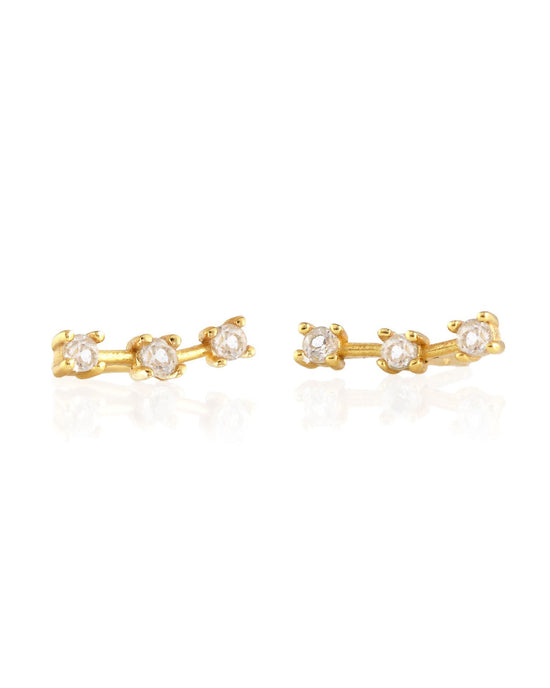Kris Nations Jewelry 18K Gold Vermeil Orion's Belt Stud in Gold