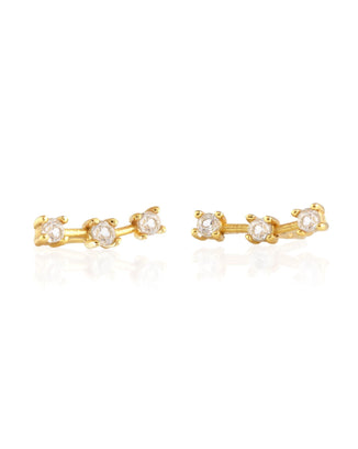 Kris Nations Jewelry 18K Gold Vermeil Orion's Belt Stud in Gold
