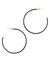 Kris Nations Jewelry Black Palette Enamel Post Hoop Earrings in Black