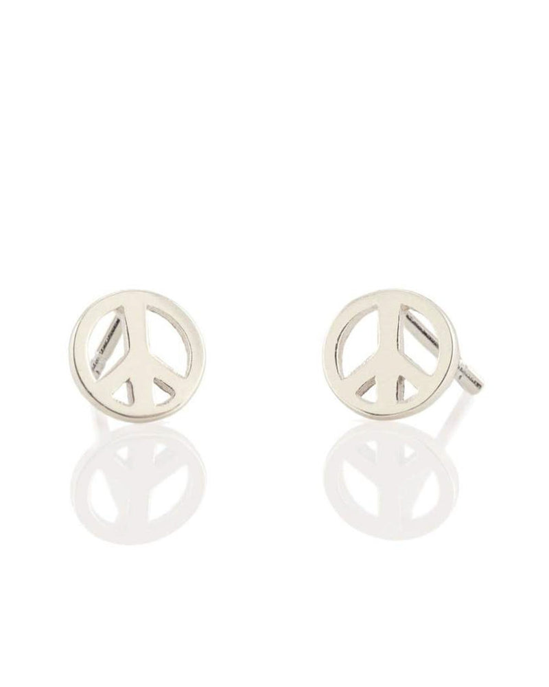 Kris Nations Peace Studs in Silver