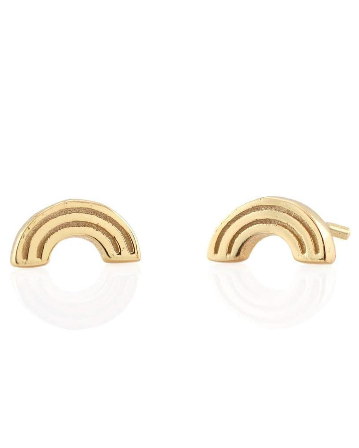 Kris Nations Rainbow Studs in Gold