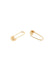 Kris Nations Jewelry O/S / Gold Safety Pin Hoops in Gold