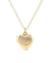 Kris Nations Small Heart Locket in Gold