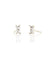 Kris Nations Jewelry Sterling Silver White Topaz Baguette Stud in Silver