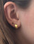 Kris Nations Jewelry O/S / Gold Wide Hinged Huggie Hoops in Gold