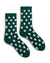 lisa b. Accessories Emerald / O/S Dot Socks in Emerald