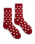 lisa b. Accessories Red Dot Socks  in Red