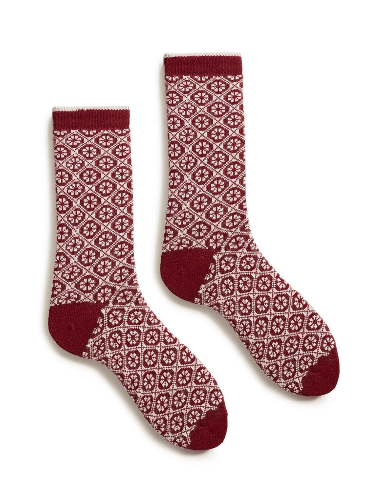 Lisa B. Accessories Sumac Medallion Socks in Sumac