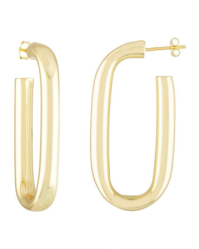 Machete Jewelry 14K Gold / O/S Formal Maya Hoops in 14K Gold