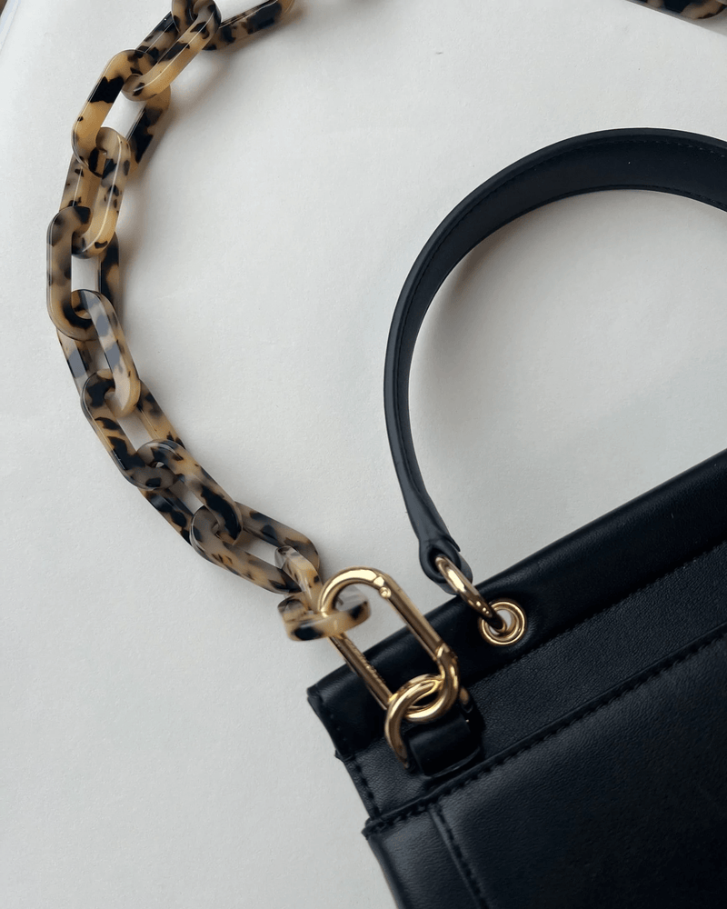 Machete Handbag Chain in Blonde Tortoise - Bliss Boutiques