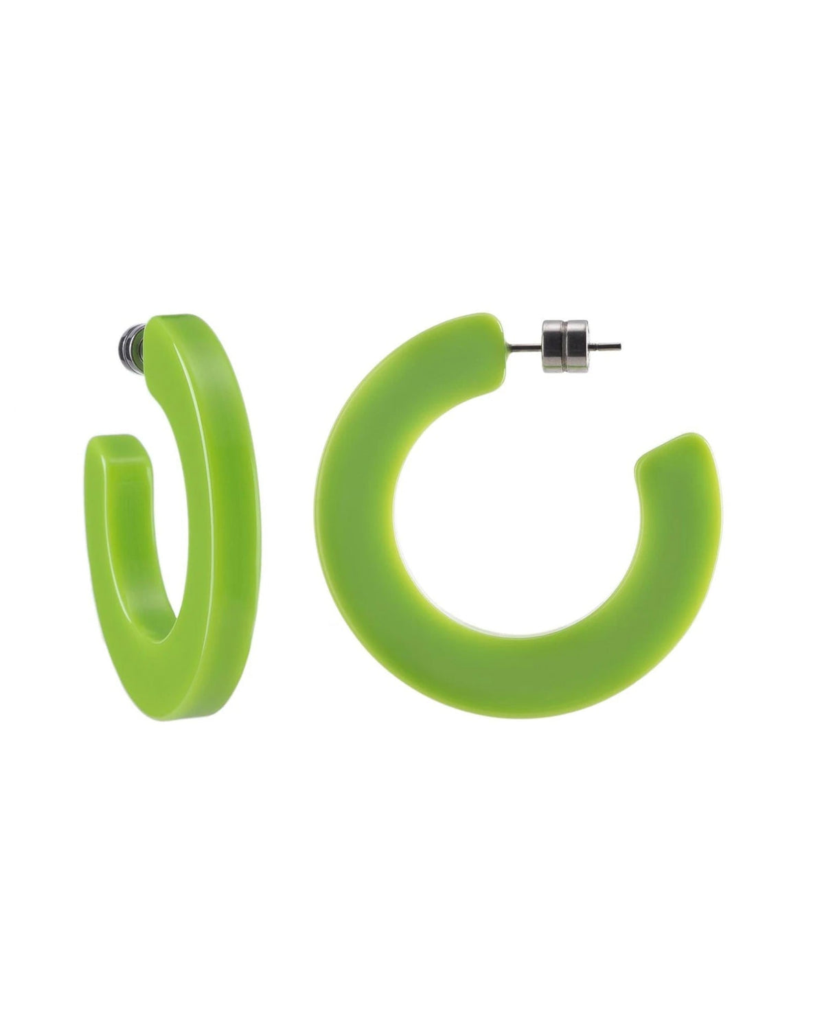 Machete Jewelry Neon Green Kate Hoops Neon Green