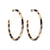 Large Hoops in Ash Blonde Tortoise